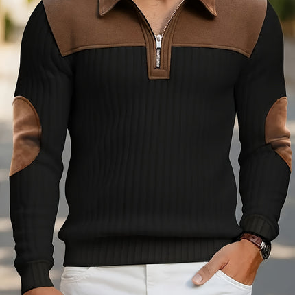 UNICORN Long Sleeve Jacquard Knit Sweater Color Block Stripes s m l xl xxl xxxl
