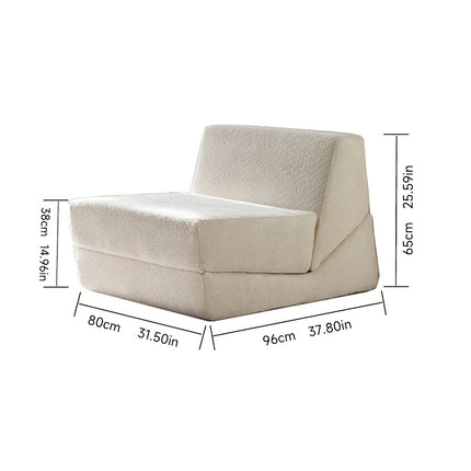 UNICORN Combinable Sofas, Foldable Sofas White Yellow Red 96-65 cm