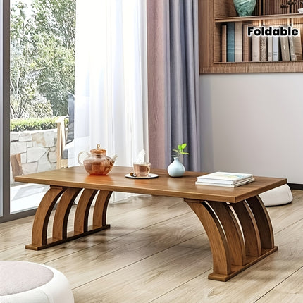 UNICORN Arch-Leg Foldable Solid Wood Tatami Low Table