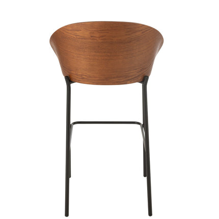 UNICORN Bar stool plywood/metal brown/beige 53.10x50.50x97.80 cm