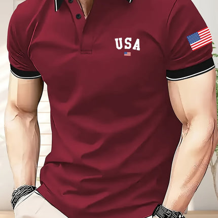 UNICORN USA Golf Shirt Button-Front Placket, Breathable Stretch Fabric s m l xl xxl
