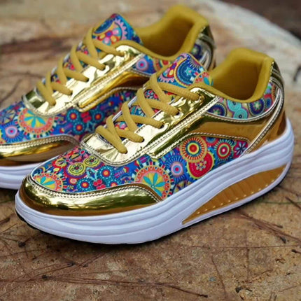 UNICORN Women'S Glossy Bohemian Style Outdoor Sports Casual Shoes