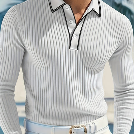 UNICORN Casual Long-Sleeve Polo Shirt with a Stylish Collar s m l xl xxl xxxl