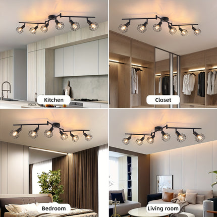 UNICORN Black Ceiling Lamp Retro Style Spotlight for Living Room, Kitchen, And Bedroom