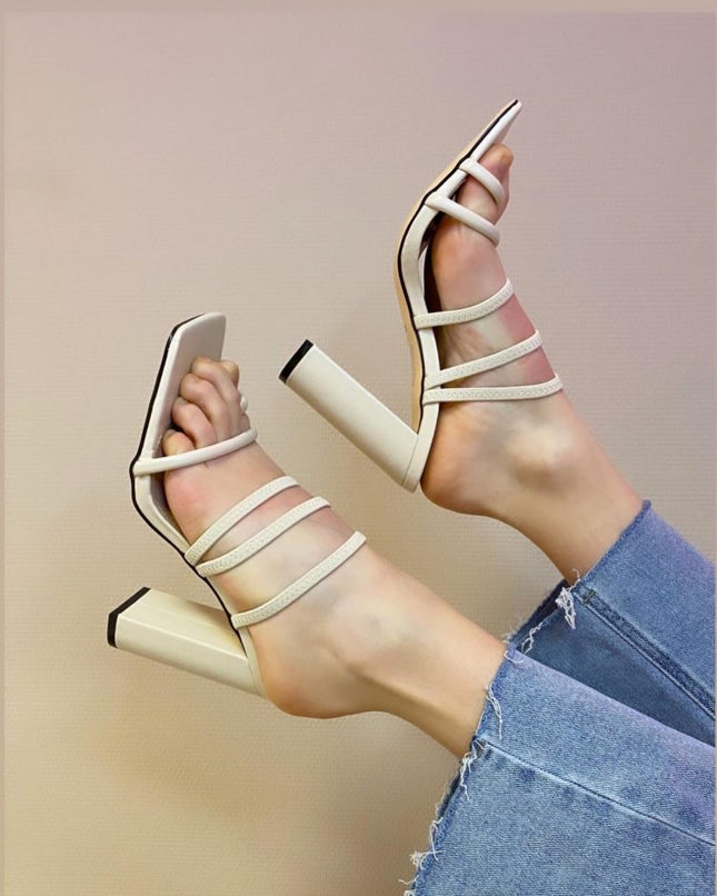 UNICORN Women's heels beige 36 37 38 39 40 41
