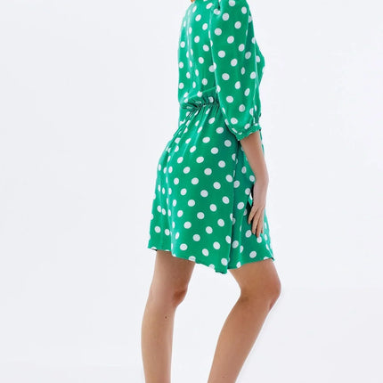 UNICORN Women's polka dot dress green black s m l xl