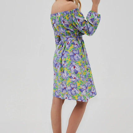 UNICORN Women's dress floral pattern purple pink s m l