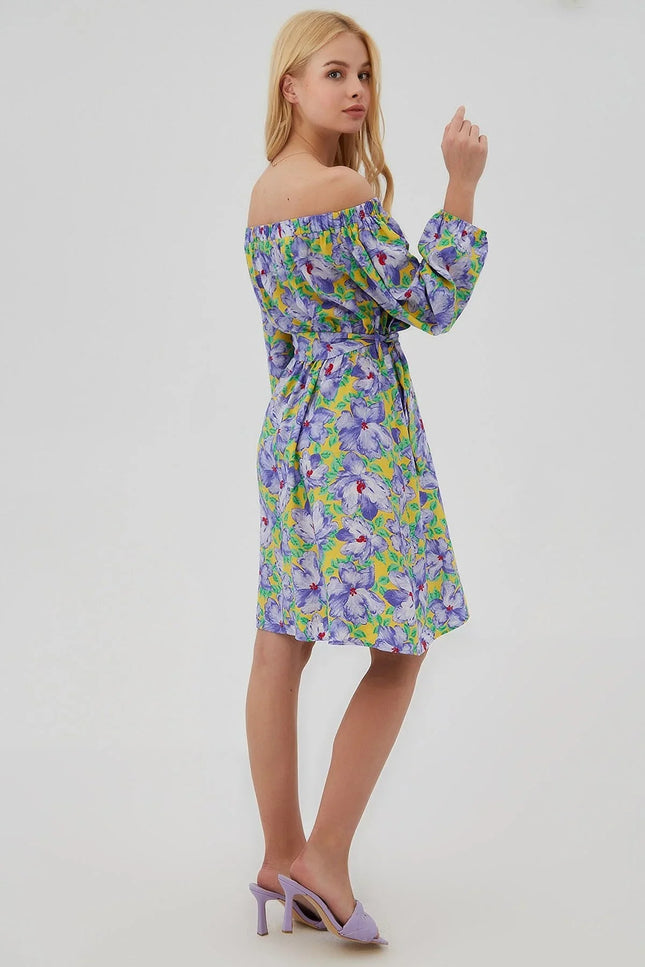 UNICORN Women's dress floral pattern purple pink s m l