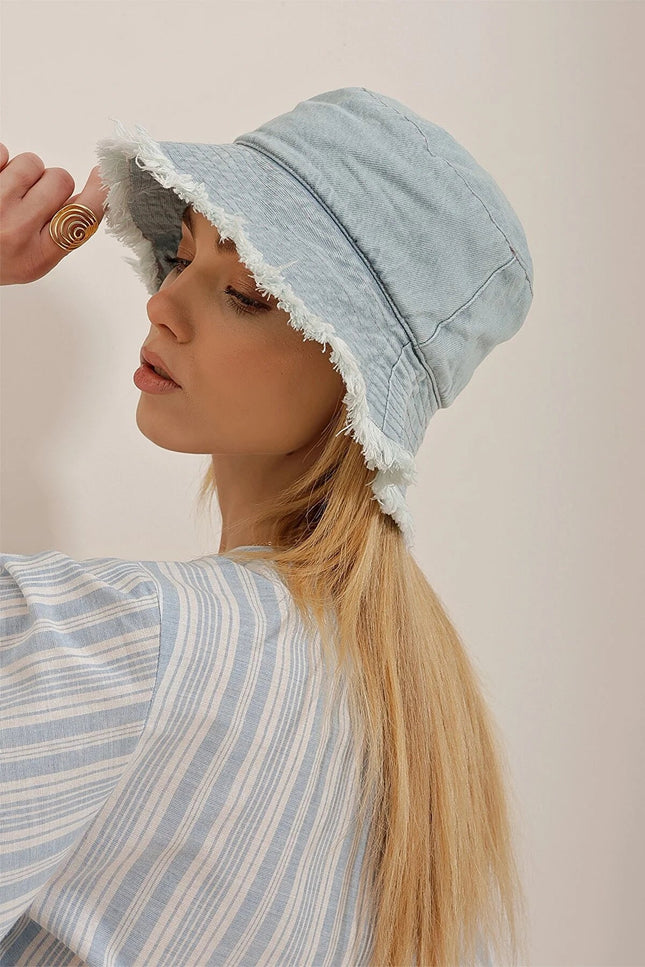 UNICORN Women's hat denim light blue