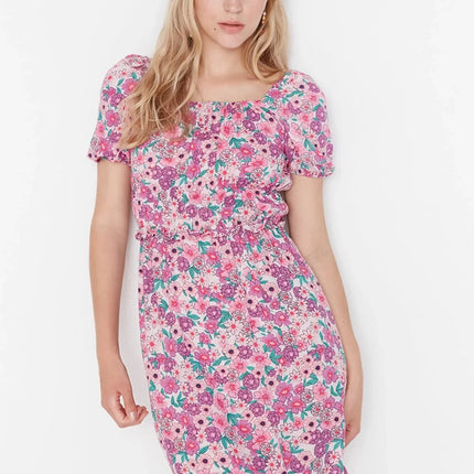 UNICORN Women's dress floral pink blue xs s m l xl