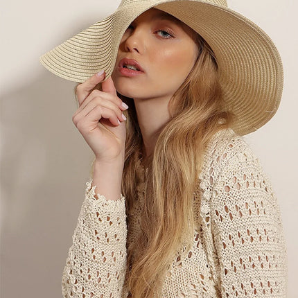 UNICORN Women's hat reed pink light brown One Size