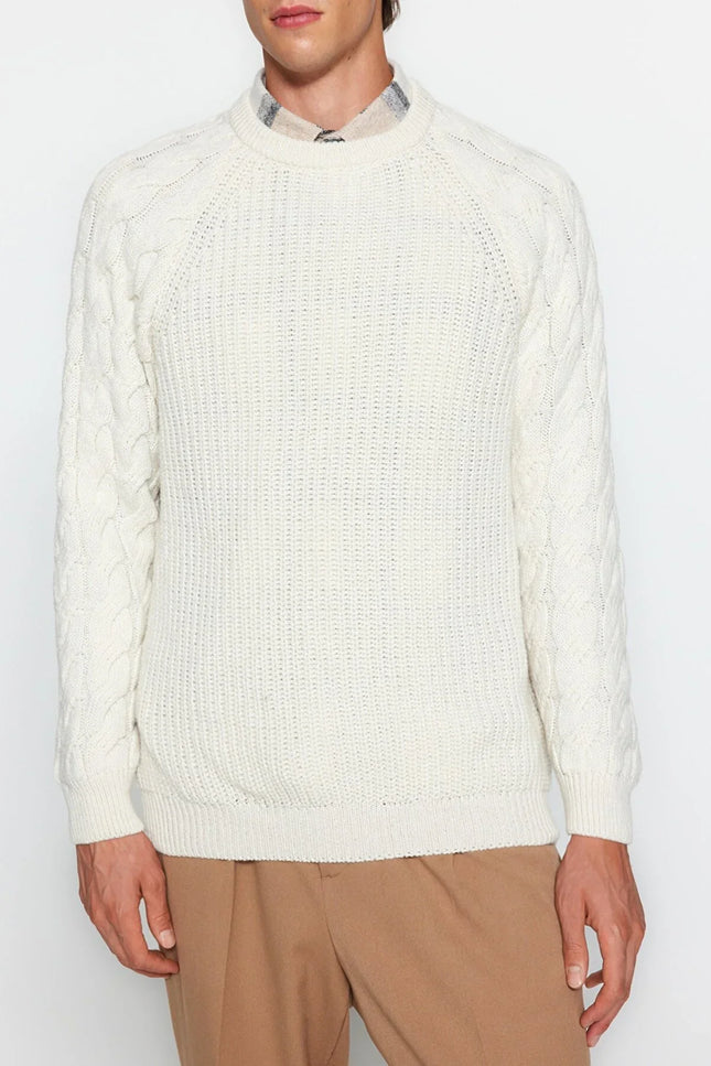 UNICORN Men's sweater knitted yellow green gray black dark blue white beige purple xs s m l xl