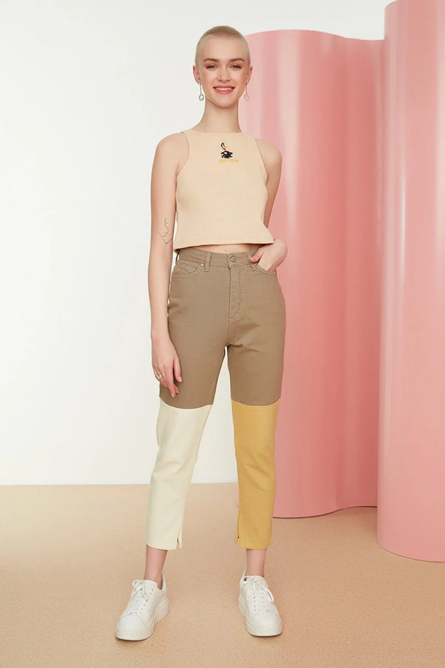 UNICORN Women's jeans caramel white yellow xs s m l xl