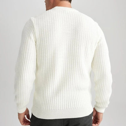 UNICORN Men's sweater knitted white dark green green beige black blue bordeaux xs s m l xl xxl xxxl xxxxl xxxxxl