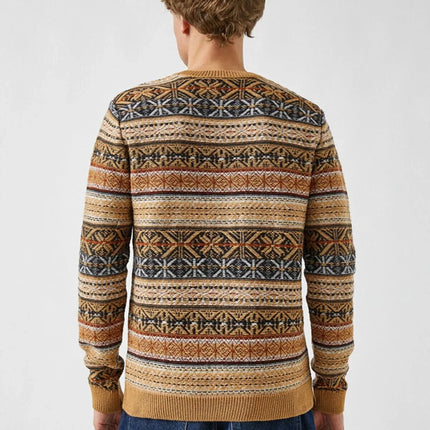 UNICORN Men's sweater motif caramel brown s m l xl xxl