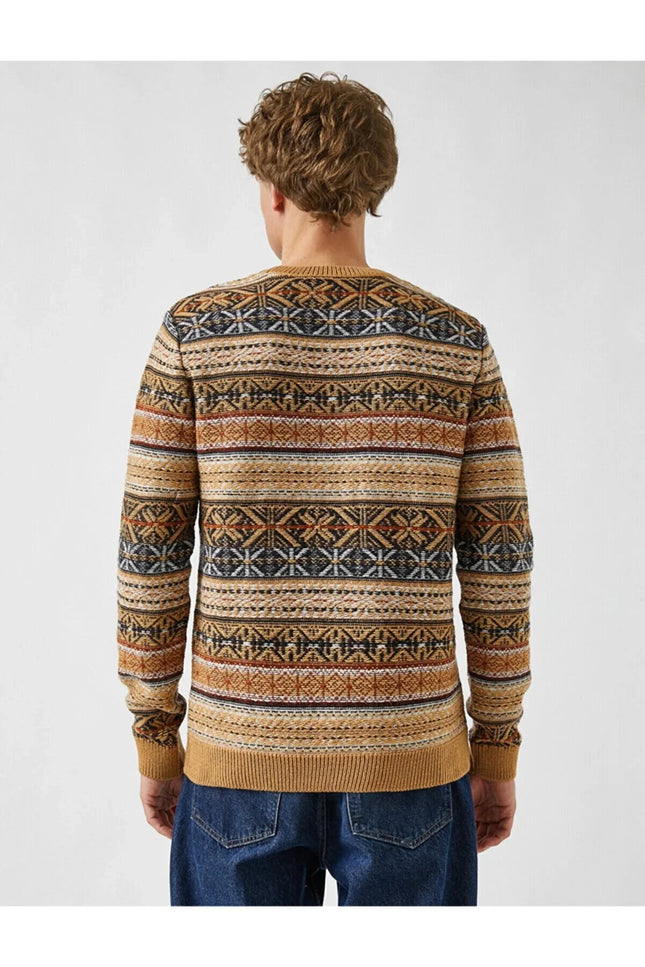 UNICORN Men's sweater motif caramel brown s m l xl xxl