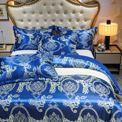 UNICORN Luxury European Jacquard Satin High-Quality Duvet Cover Three-Piece Set
