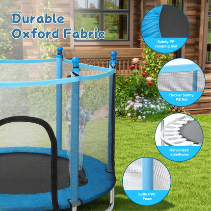 UNICORN Trampoline with Enclosure 140*117cm Indoor Fitness Workout Exercise Equipment