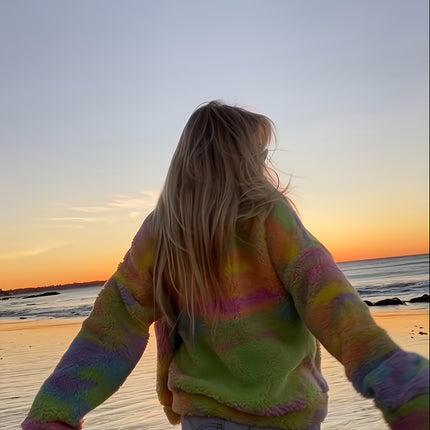 UNICORN Autumn and Winter Tie-Dye Coat Suitable for Daily Beach Wear s m l xl xxl