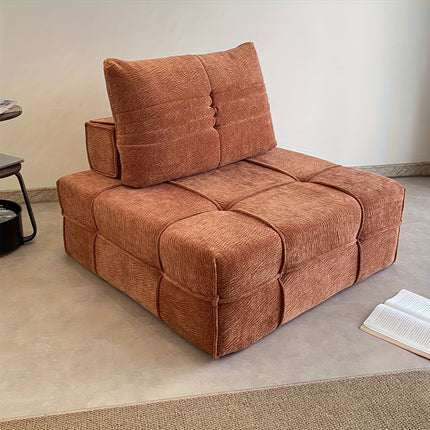UNICORN New fabric sofa, freely combinable, straight-lined long sofa white dark blue orange