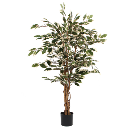 UNICORN Ficus Artificial Plant - H110 x Ø70 cm - Green Variegated