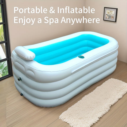 UNICORN Upgraded Inflatable Bathtub Indoor And Outdoor Use White