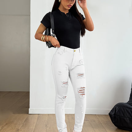 UNICORN Women Elegant Casual Versatile Slim-Fit Candy-Colored Pencil Jeans s m l xl xxl