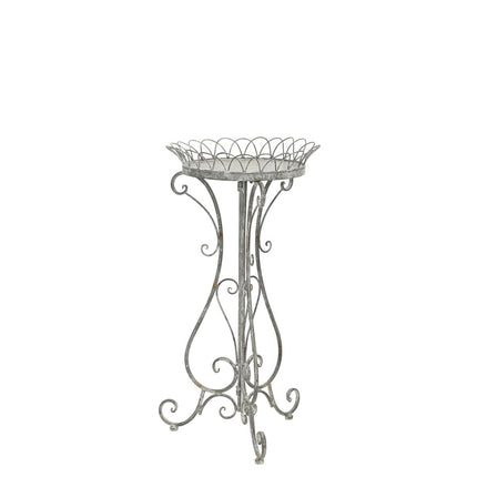 UNICORN Side table iron silver 73 cm high