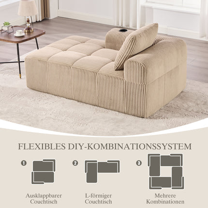 UNICORN Comfortable Recliner Sofa 158*93*61 Cm Beige Khaki Black Grey