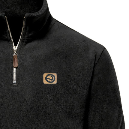 UNICORN Black Half-zip Jacket, Featuring Minimalist Logo Accents s m l xl xxl