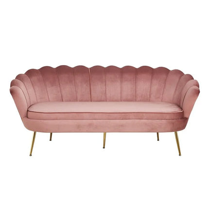 UNICORN Three-seater sofa velvet light blue green blue pink width 180 cm height 78 cm