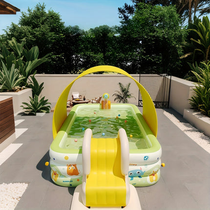 UNICORN Large inflatable swimming pool, 3 layers-durable PVC material