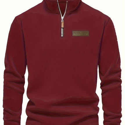 UNICORN Men's Sweatshirt with Stand-Up Collar, Half-Zip, Long Sleeves s m l xl xxl