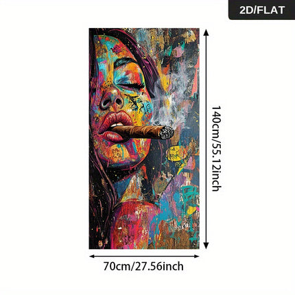 UNICORN 1pc 70.0x140.0 cm Frameless Modern Abstract Graffiti Art Canvas Print