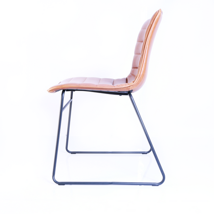UNICORN Side chair cognac brown