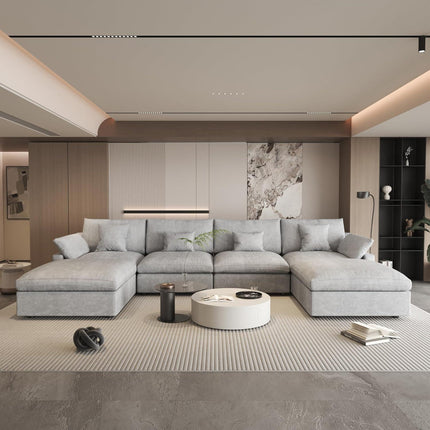 UNICORN Cloud Couch Modular Sofa 4.06meter U-Shaped White Black Gray Khaki