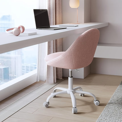 UNICORN Pink Swivel Desk Chair for Home Office, Supports Up to 110Kg