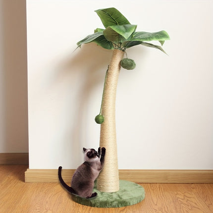 UNICORN 80.01cm Banana Leaf Cat Scratching Post with Climbing Frame