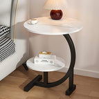 White Double-layer Elegant Leisure Table