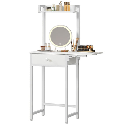 UNICORN Small Mirrorless Vanity Table White