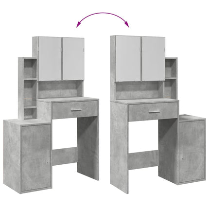 UNICORN Dressing Table Makeup with Mirror Black White Brown Grey Dressing Table