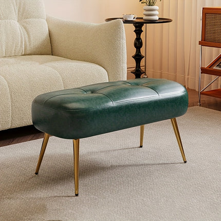 UNICORN Contemporary Entryway Shoe Bench Orange Green Black