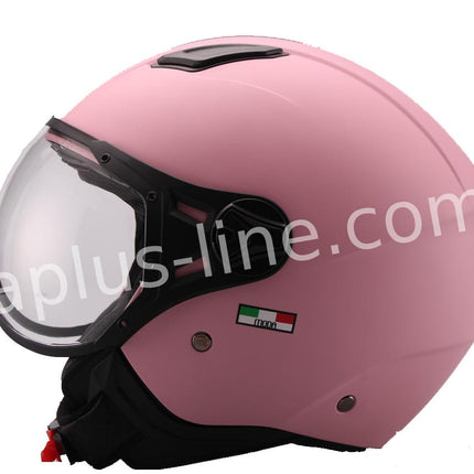 Scooter bromfiets zomerhelm jet helm vito moda notte roof boxer maten xs s m l xl xxl | Scooterhelm