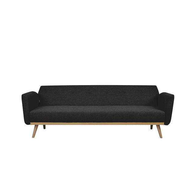 UNICORN Sofa bed gray black 85x212x79
