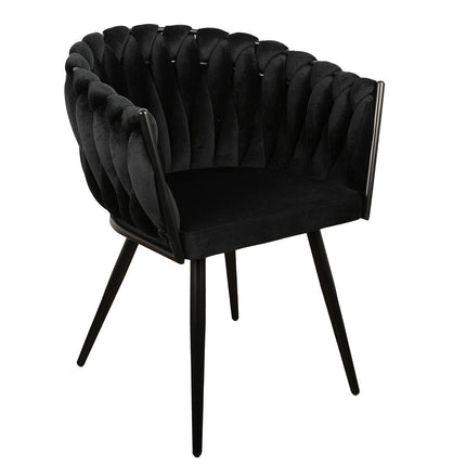 UNICORN bucket chair wave black set of 2