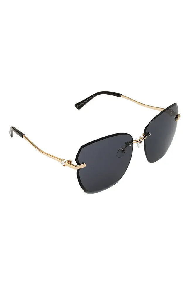 UNICORN Women's Black Gold Color Sunglasses One Size
