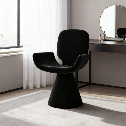 UNICORN 360 rotating dressing chair, Nordic modern living room single chair Black White