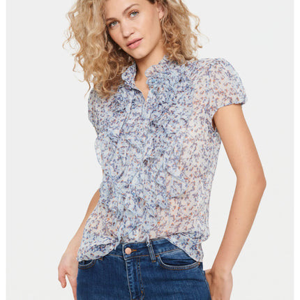UNICORN Women's polka dot blouse green light blue white yellow xs s m l xl xxl