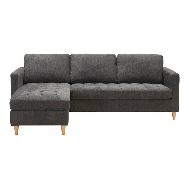 UNICORN Corner sofa dark gray 15183x219x80