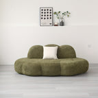 Green + white pillow / 2 people